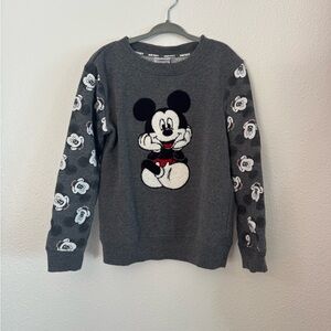 Disney Mickey Mouse Charcoal Crewneck Sweater